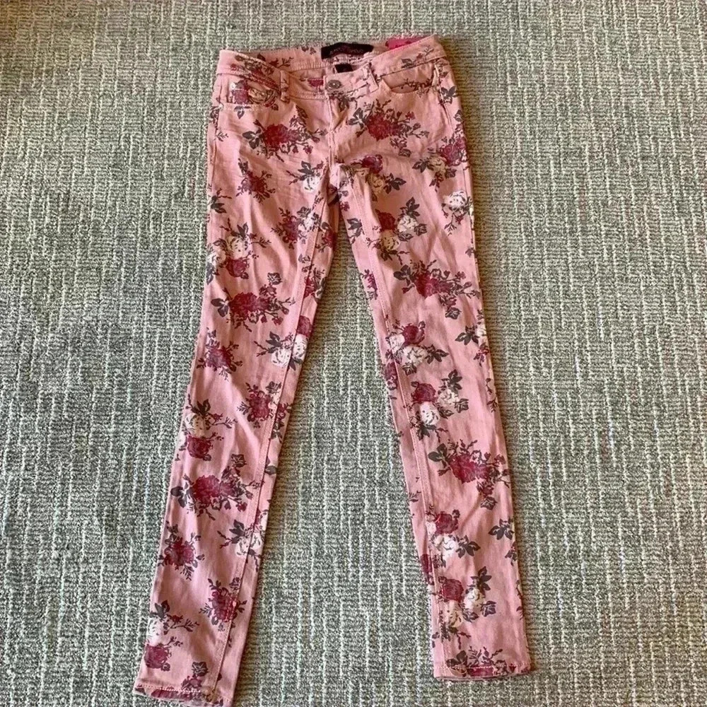 Almost Famous Floral Jeans